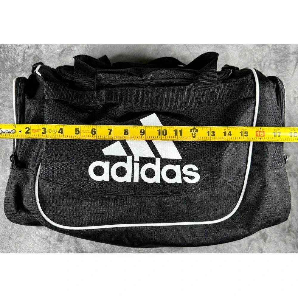 Adidas Defender  Duffel Bag Black White 104385-A